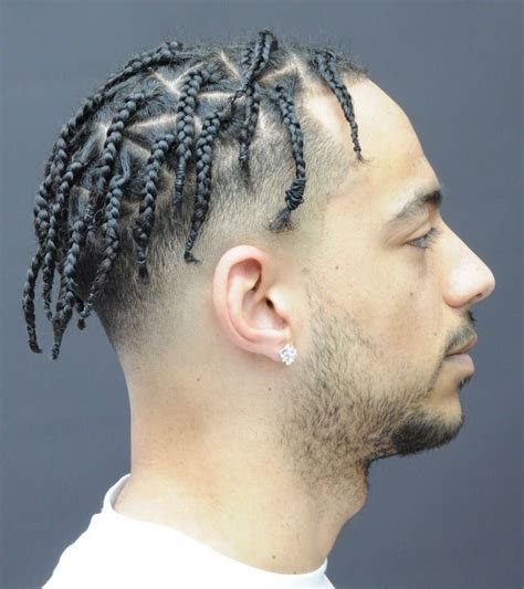 box braids men short hair